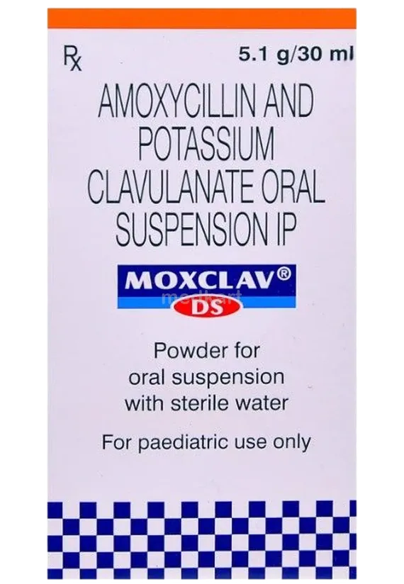moxclav ds 457mg oral suspension 30 ml